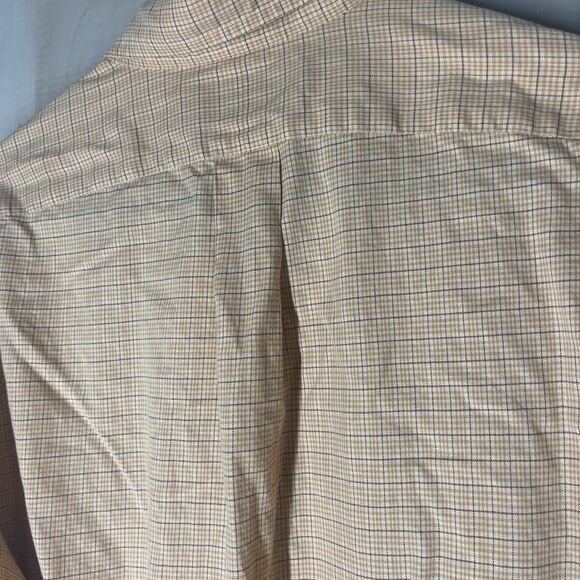 Ralph Lauren Tilden shirt yellow grey and white check button front,‎ size Large - Picture 9 of 10